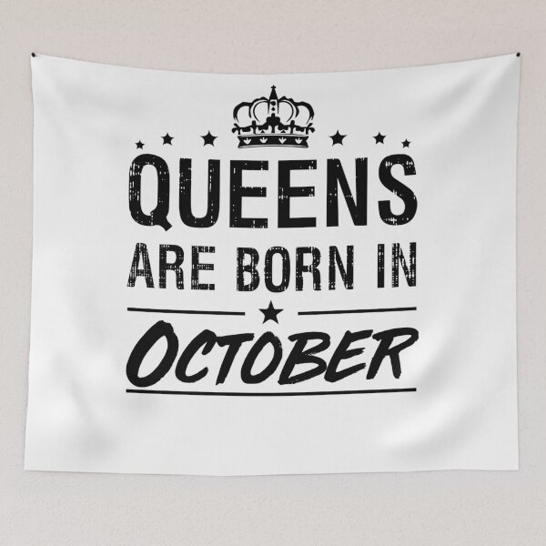 Item preview, Queens Are Born In OctoberBirthday Gift Fitted  designed and sold by CindyClarkFD.