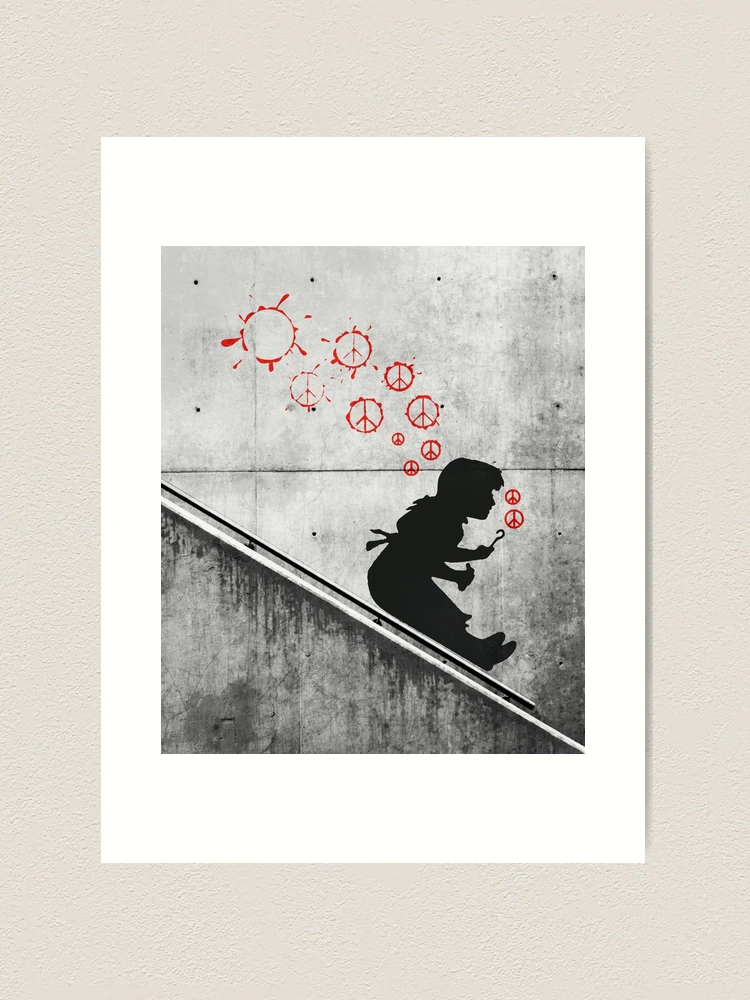 Banksy バンクシー 「Bubble Girl」シリアル サイン 書類付き Banksy バンクシー 「Bubble Girl」シリアル サイン 書類付き