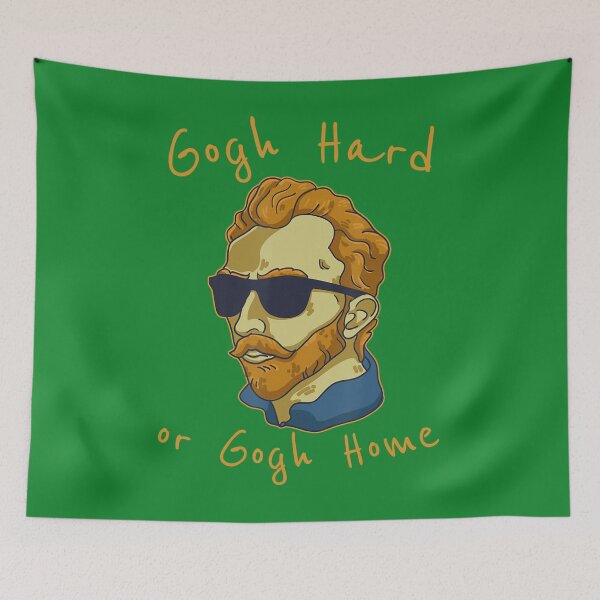 Item preview, Vincent Van Gogh Hard Or Go Home Artist Humor Pun designed and sold by LienLop.