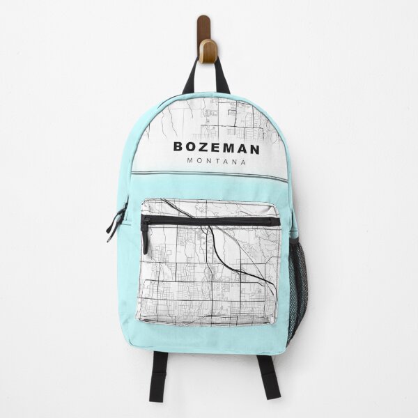Item preview, Minimalist Blue Bozeman Map designed and sold by Tamas Das.