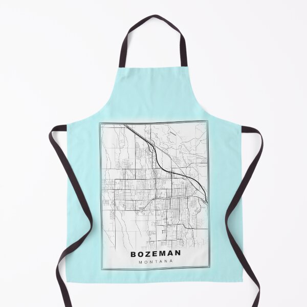 Item preview, Minimalist Blue Bozeman Map designed and sold by Tamas Das.