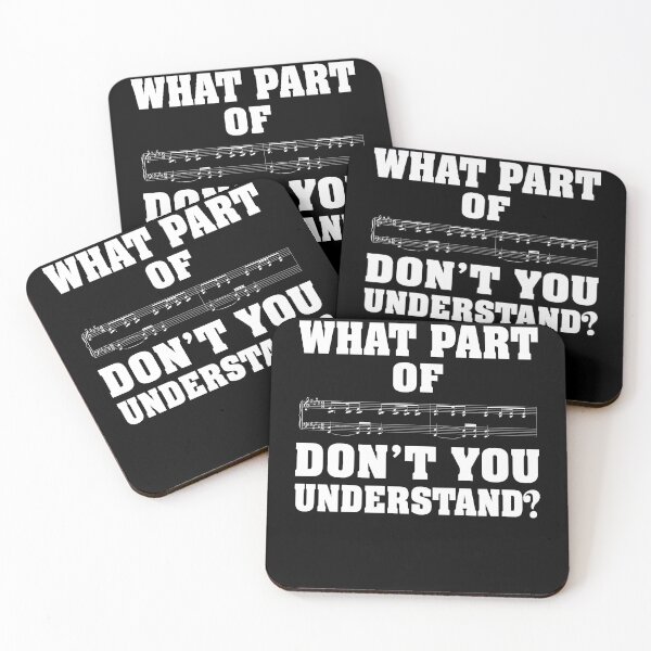 Item preview, What Part Of Don't You Understand _ Funny Music Note designed and sold by ZoraidaLandrua.