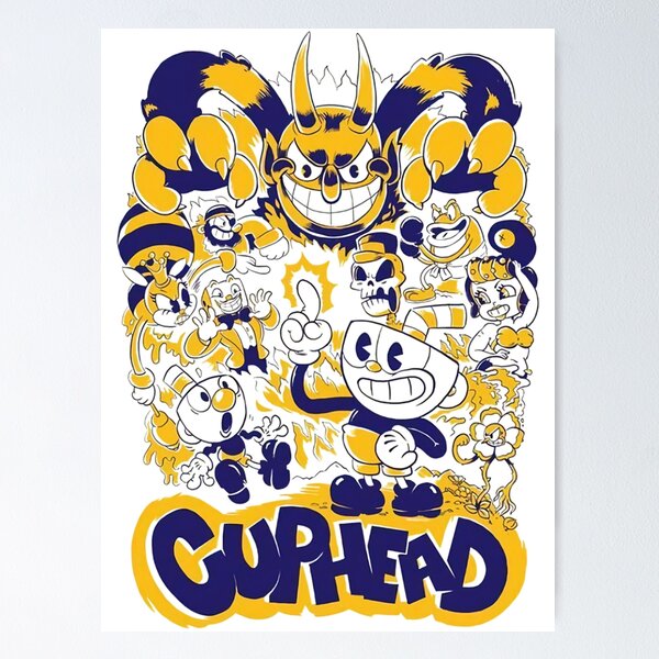 Quadro e poster King Dice - CupHead - Quadrorama