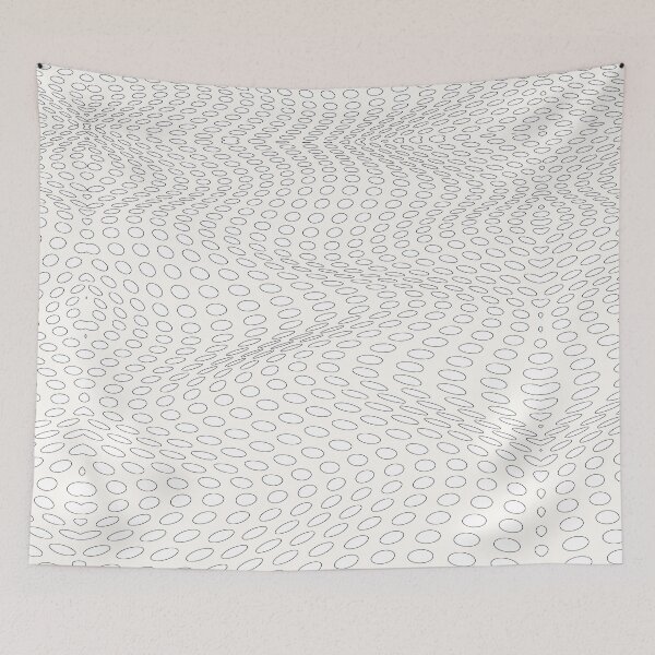 Item preview, Wavy Dots - White designed and sold by SilverPegasus.