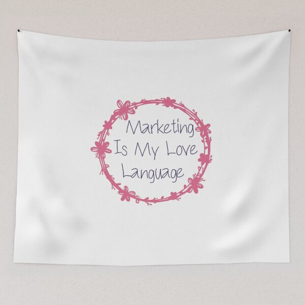 Artikelvorschau, Marketing ist meine Liebe Sprachmarketing-Liebhaber entworfen und verkauft von medbdj.