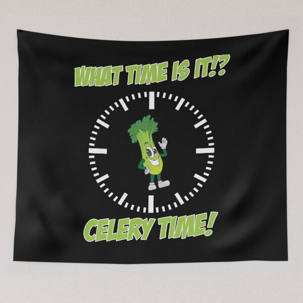 Item preview, What Time Is It Celery Time Funny Celeries Lovers Jokes designed and sold by ZoraidaLandrua.
