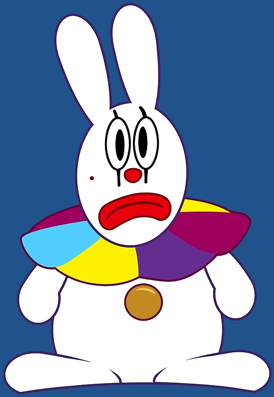 clown bunny plush