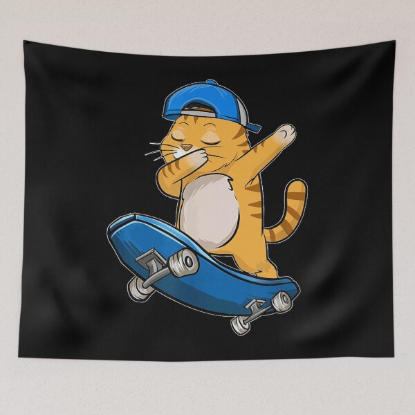 Item preview, Cat Dab Dabbing Lover Loves Hat Skateboard designed and sold by tupptals.