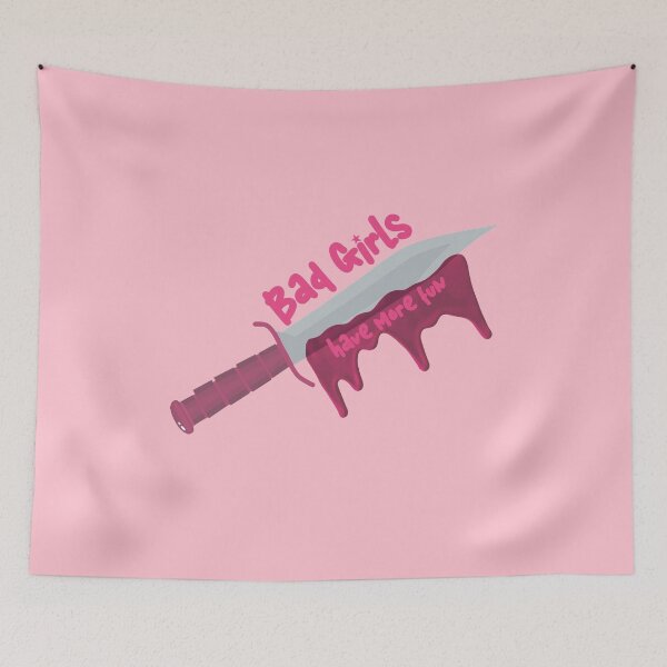 Item preview, BAD GIRLS HAVE MORE FUN Pink Blade designed and sold by everything4eva.