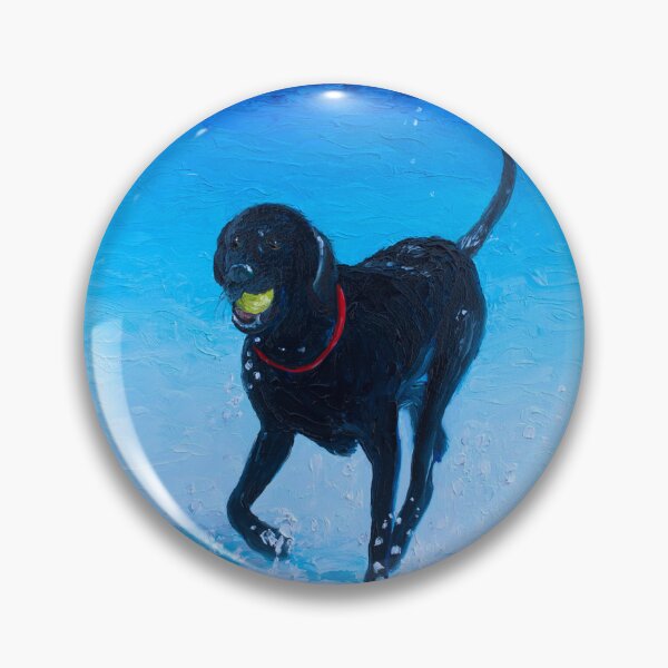 Item preview, Black Labrador with red collar designed and sold by MatsonArtDesign.