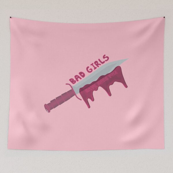 Item preview, BAD GIRLS HAVE MORE FUN Pink Blade designed and sold by everything4eva.