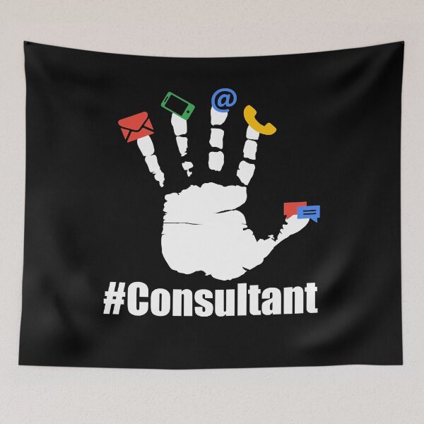 Item preview, Men Women Dark Red Consultant Funny Men Fan designed and sold by Kirby376.