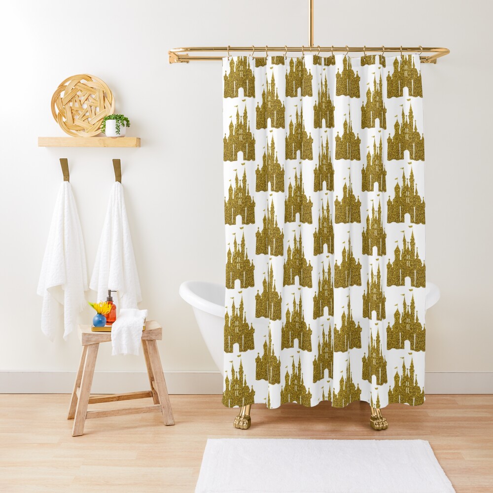 Gold Shower Curtain