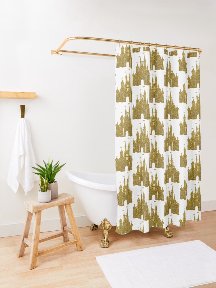 Alternate view of Gold Shower Curtain
