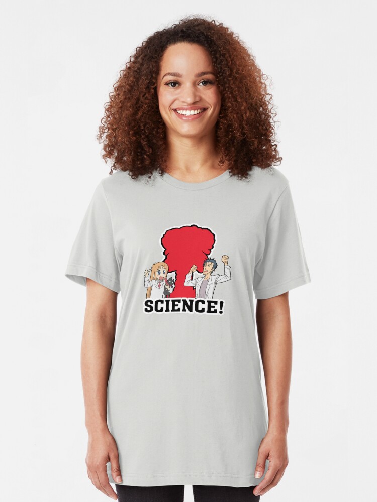 Alternate view of Okabe and Hakase Science Inspired Shirt Slim Fit T-Shirt