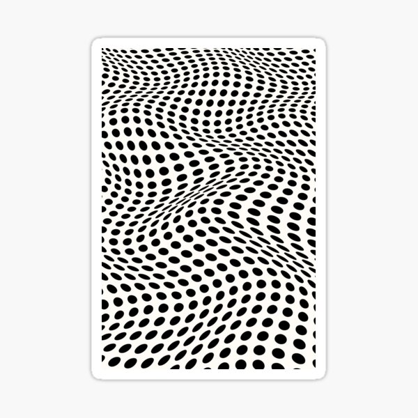 Item preview, Wavy Dots - Black & White designed and sold by SilverPegasus.
