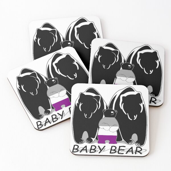 Item preview, Asexual Pride Baby Bear 1 Mama 1 Papa designed and sold by Bunny Loven.
