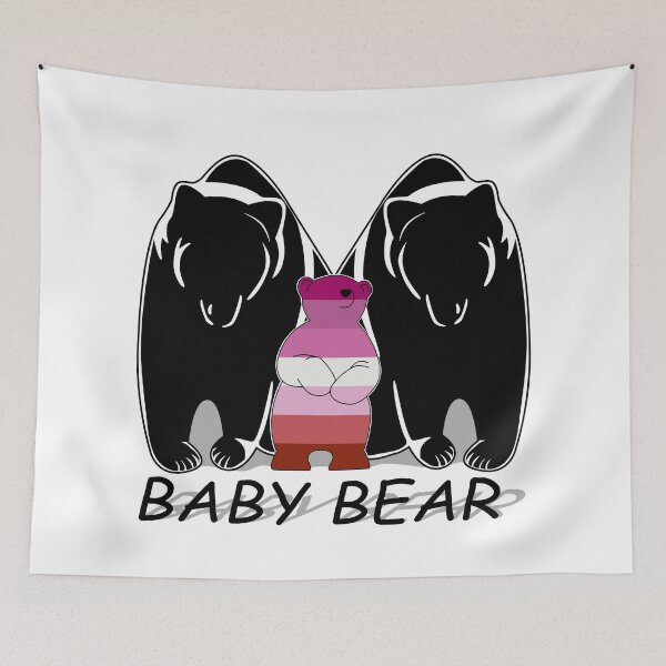 Item preview, Lesbian Pride Baby Bear 2 Mamas designed and sold by Bunny Loven.