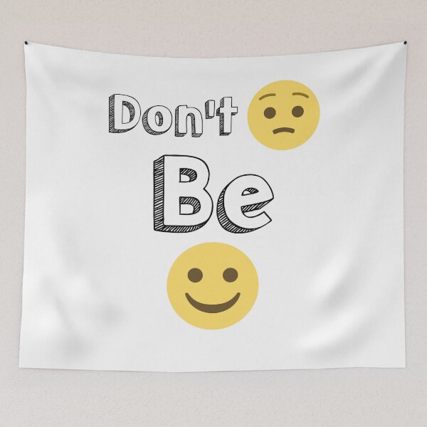 Item preview, Don't Worry Be Happy Emoji smiles designed and sold by EncodedShirts.