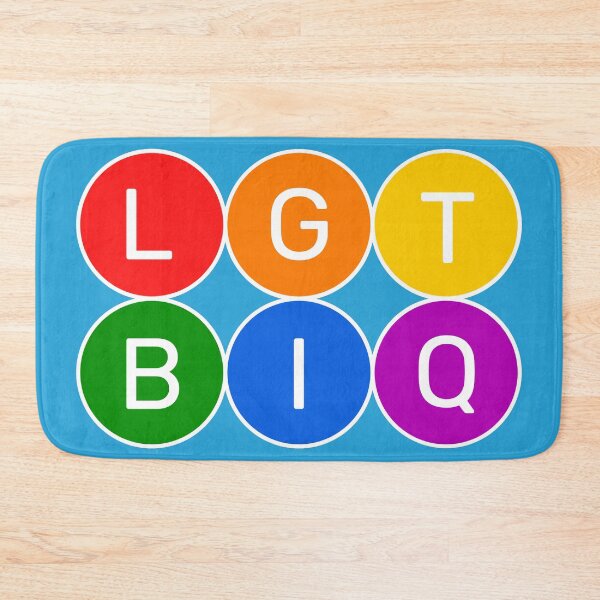 Item preview, LGTBIQ - Basic colors rainbow 3x2 Circles designed and sold by RainbowWordLand.