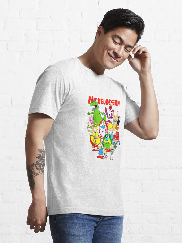 Nickelodeon Mens 90's Classic Shirt, Printed Group Vintage T-Shirt