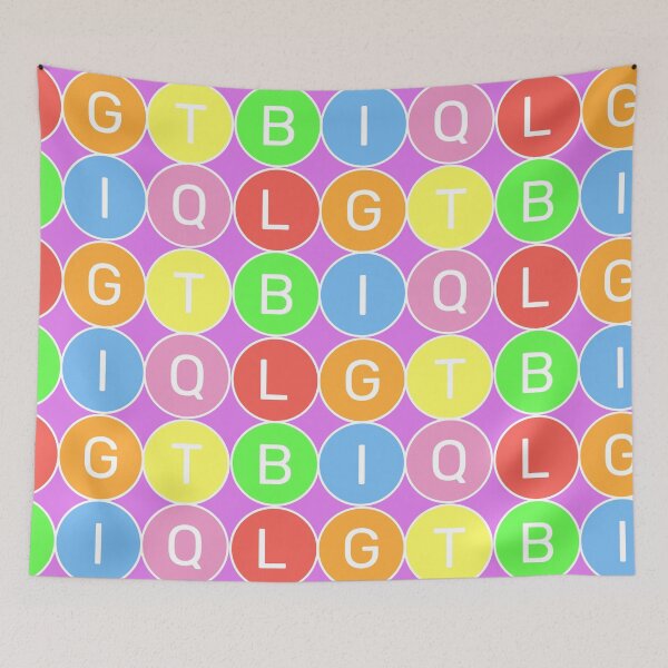 Item preview, LGTBIQ - Pastel colors rainbow 3x2 Circles designed and sold by RainbowWordLand.