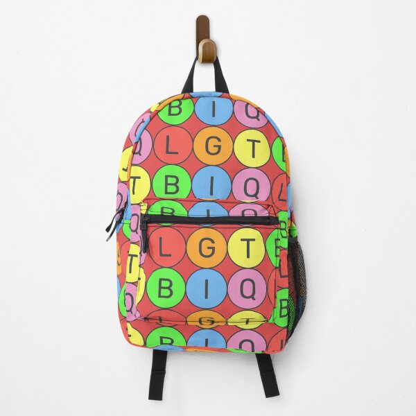 Item preview, LGTBIQ - Pastel colors rainbow 3x2 Circles - Dark text designed and sold by RainbowWordLand.
