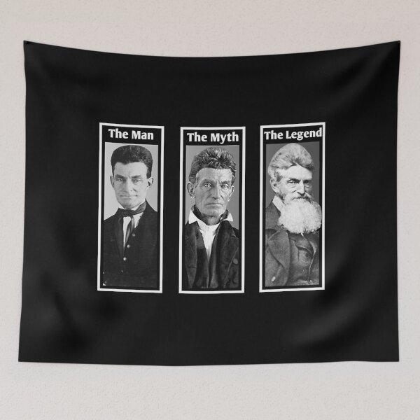 Item preview, The Man, The Myth, The Legend....John Brown Black and White T-Shirt designed and sold by Judore690.