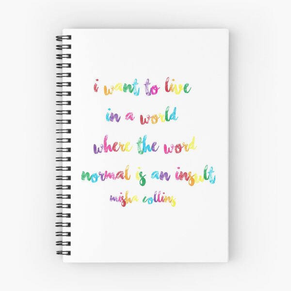 Item preview, Misha Collins Quote (colored) designed and sold by cheaney11.
