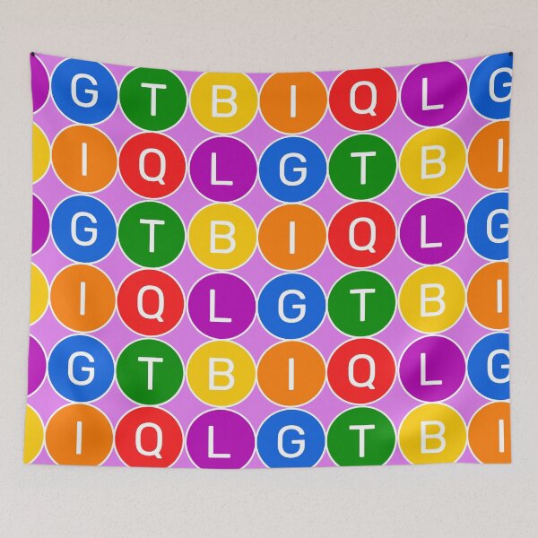 Item preview, LGTBIQ - Basic colors rainbow 3x2 Circles -Violet to red designed and sold by RainbowWordLand.