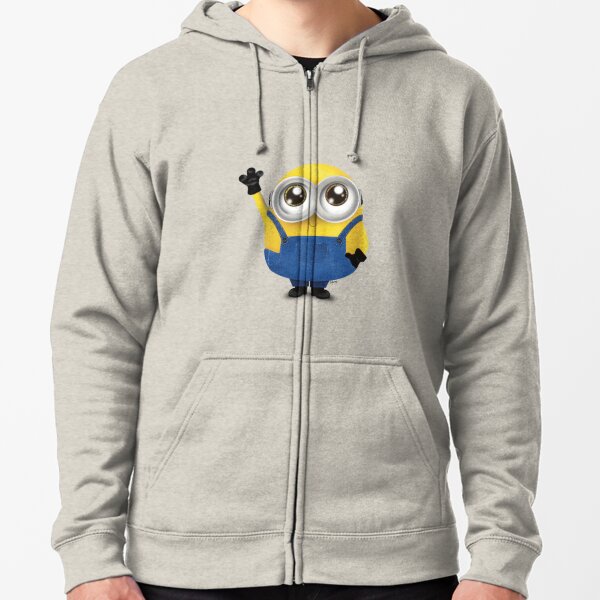 Minion zip outlet up hoodie