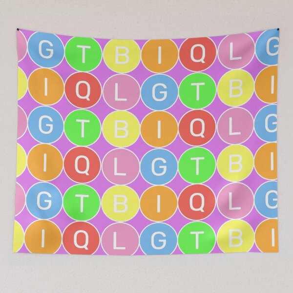 Item preview, LGTBIQ - Pastel colors rainbow - 3x2 Circles -Violet to red designed and sold by RainbowWordLand.