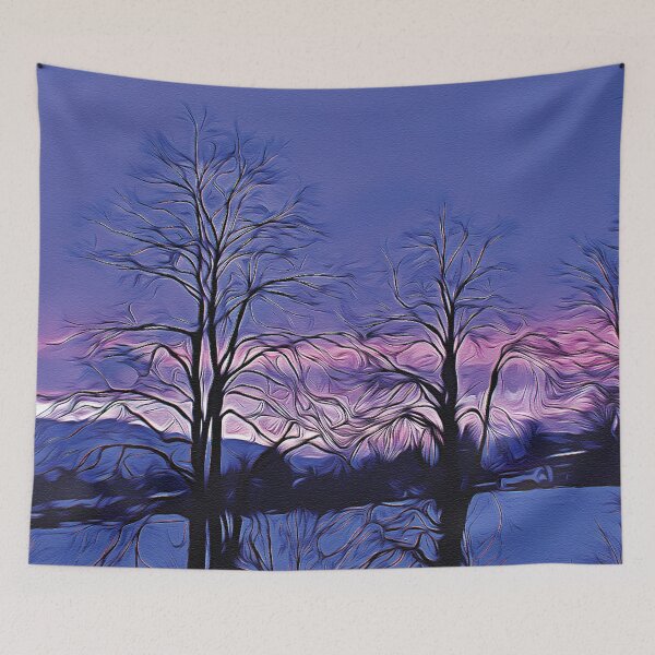 Item preview, Evening Atmosphere for Sunset - Oil Painting designed and sold by Unaiza Khalid.