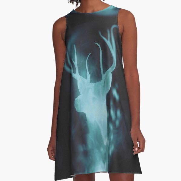 Stag Spirit Guide A-Line Dress