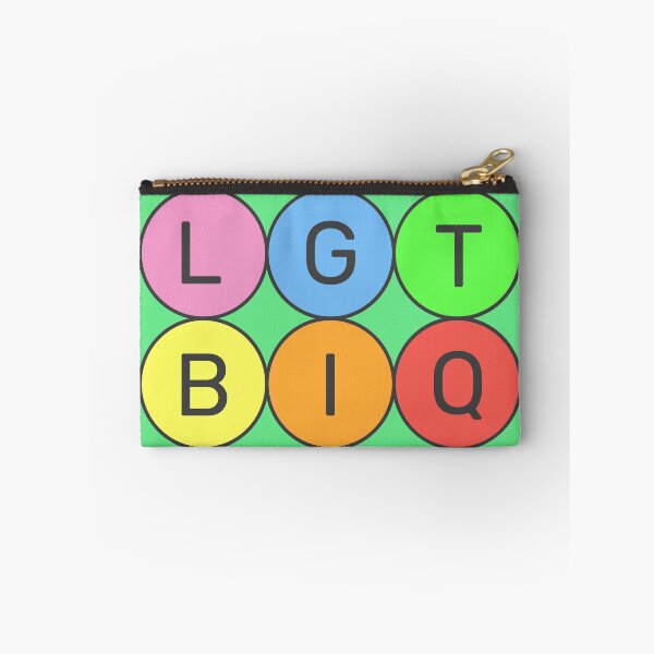 Item preview, LGTBIQ - Pastel colors rainbow - 3x2 Circles - Dark text - Violet to red designed and sold by RainbowWordLand.