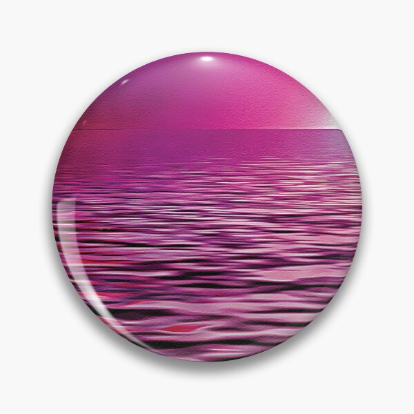 Item preview, Deep Pink Beach Sunset - Oil Painting designed and sold by Unaiza Khalid.