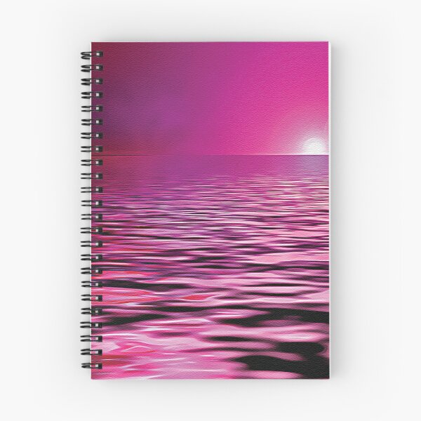 Item preview, Deep Pink Beach Sunset - Oil Painting designed and sold by Unaiza Khalid.