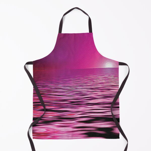 Item preview, Deep Pink Beach Sunset - Oil Painting designed and sold by Unaiza Khalid.