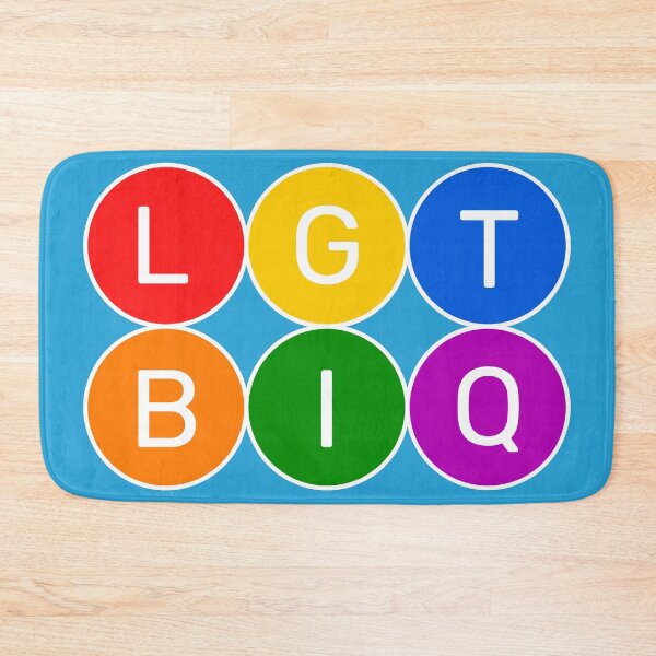 Item preview, LGTBIQ - Basic colors rainbow 3x2 Circles - Color variation 1 designed and sold by RainbowWordLand.