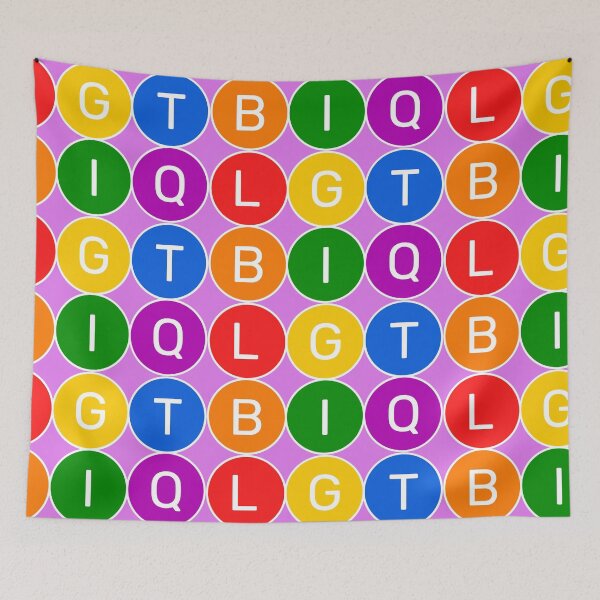 Item preview, LGTBIQ - Basic colors rainbow 3x2 Circles - Color variation 1 designed and sold by RainbowWordLand.
