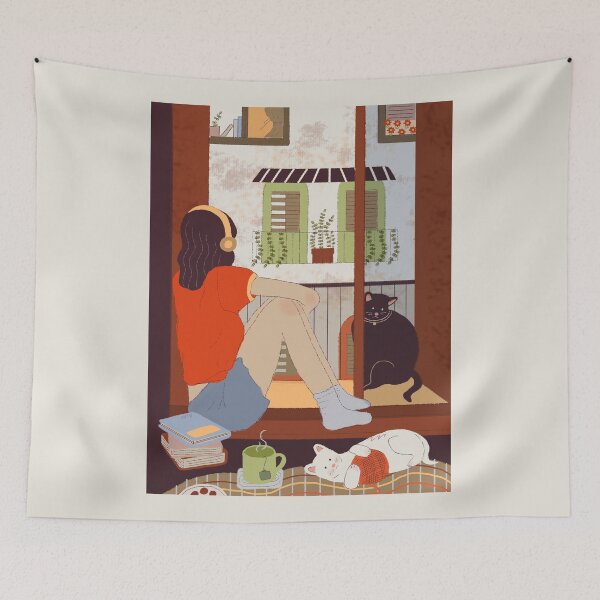 Item preview, Quiet Corners with Cats designed and sold by aaalou.