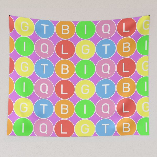 Item preview, LGTBIQ - Basic Pastel colors rainbow 3x2 Circles - Color variation 1 designed and sold by RainbowWordLand.