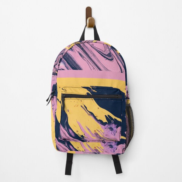 Item preview, Pink Yellow and Purple Fluid Acrylic Art Photographic Print designed and sold by RMelissart.