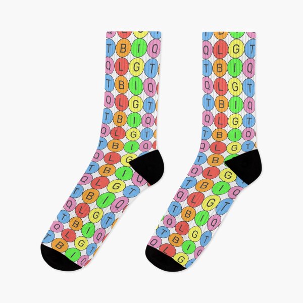 Item preview, LGTBIQ - Basic Pastel colors rainbow 3x2 Circles - Dark text - Color variation 1 designed and sold by RainbowWordLand.
