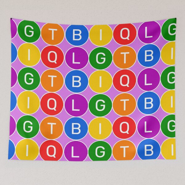 Item preview, LGTBIQ - Basic colors rainbow 3x2 Circles - Color variation 2 designed and sold by RainbowWordLand.