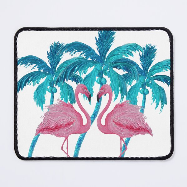 Item preview, Pink Flamingos and Coconut Palm Trees designed and sold by MatsonArtDesign.