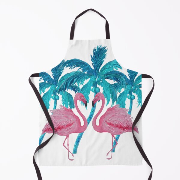 Item preview, Pink Flamingos and Coconut Palm Trees designed and sold by MatsonArtDesign.