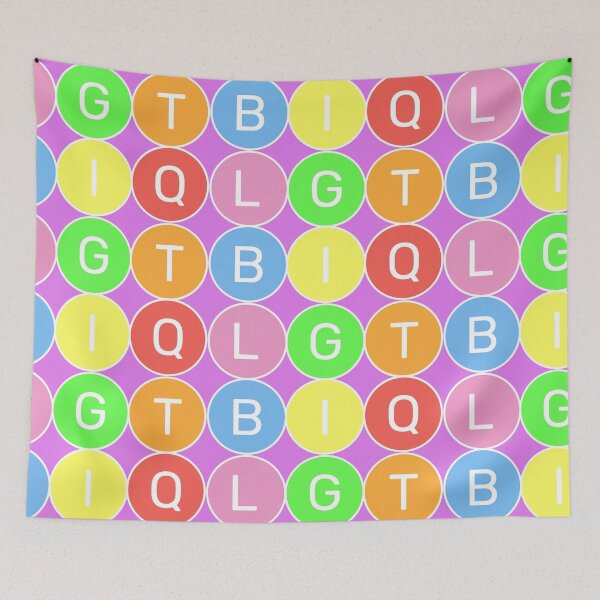Item preview, LGTBIQ - Basic Pastel colors rainbow 3x2 Circles - Color variation 2 designed and sold by RainbowWordLand.