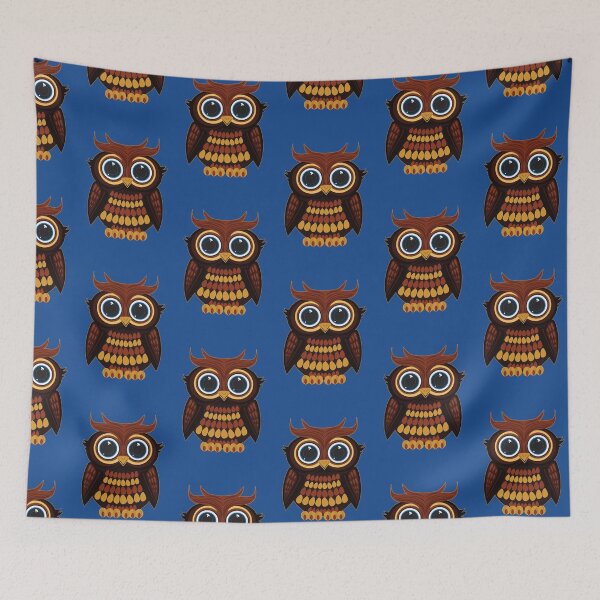 Item preview, Friendly Owl - Blue designed and sold by Adamzworld.