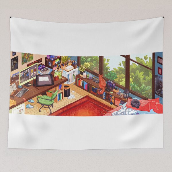 Item preview, Bedroom of Dreams - Plant Mom - Cat - Nerd designed and sold by Aurora-Blue.